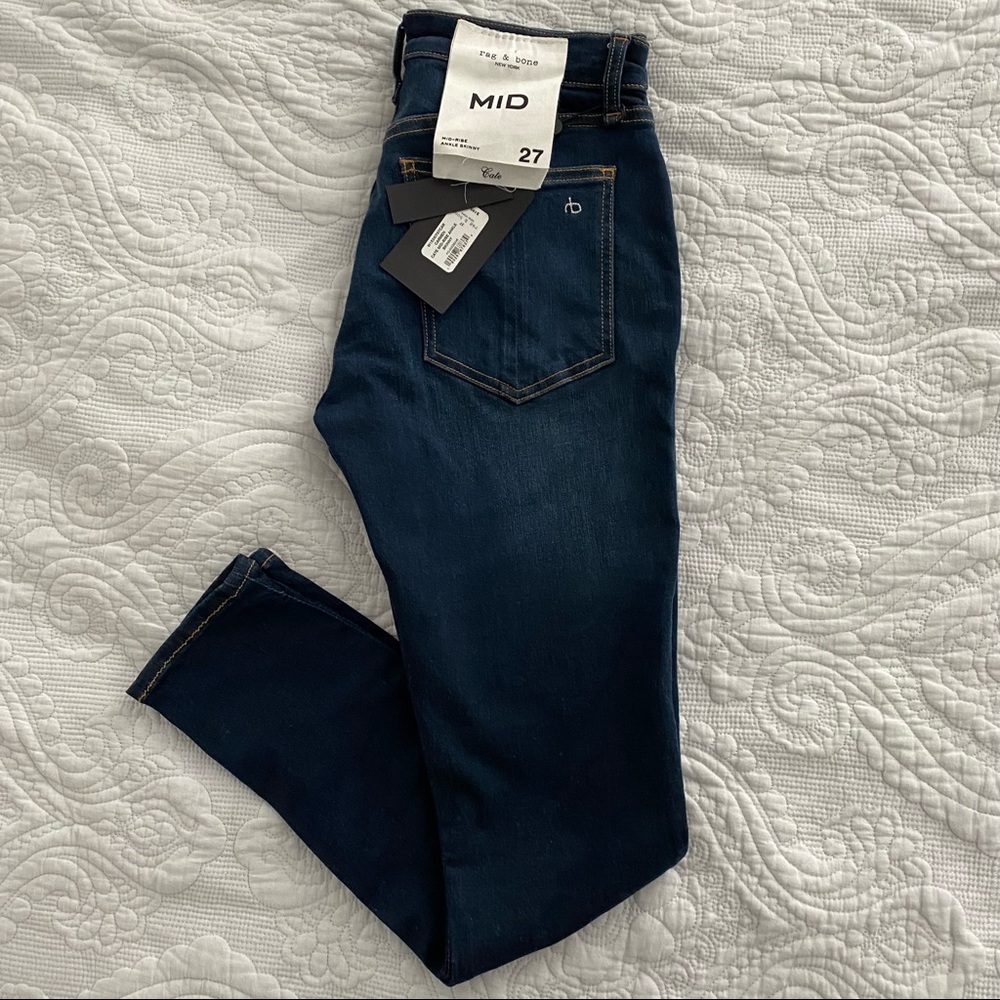 Rag & Bone Cate Mid-Rise Ankle Skinny Jeans